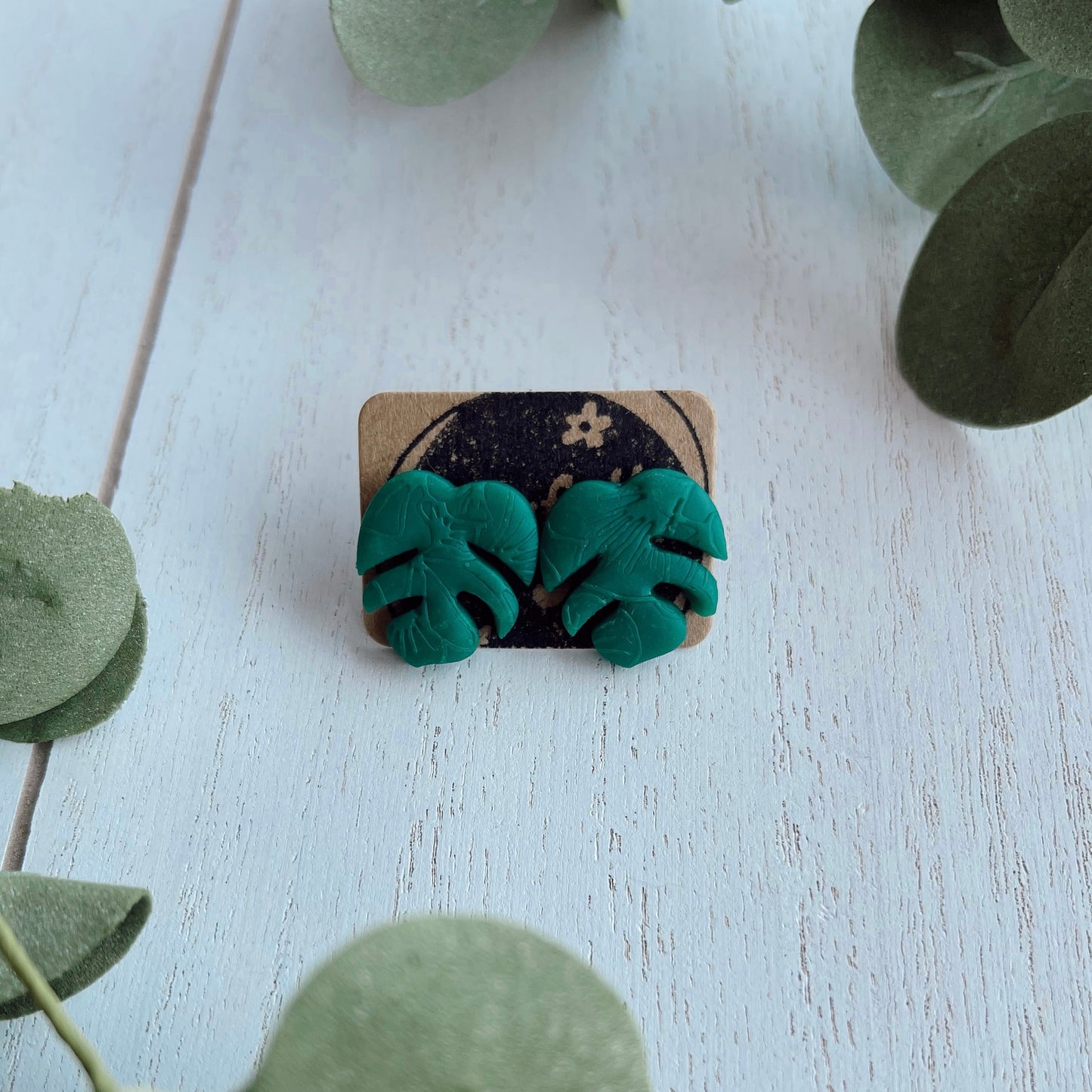 Monstera Studs