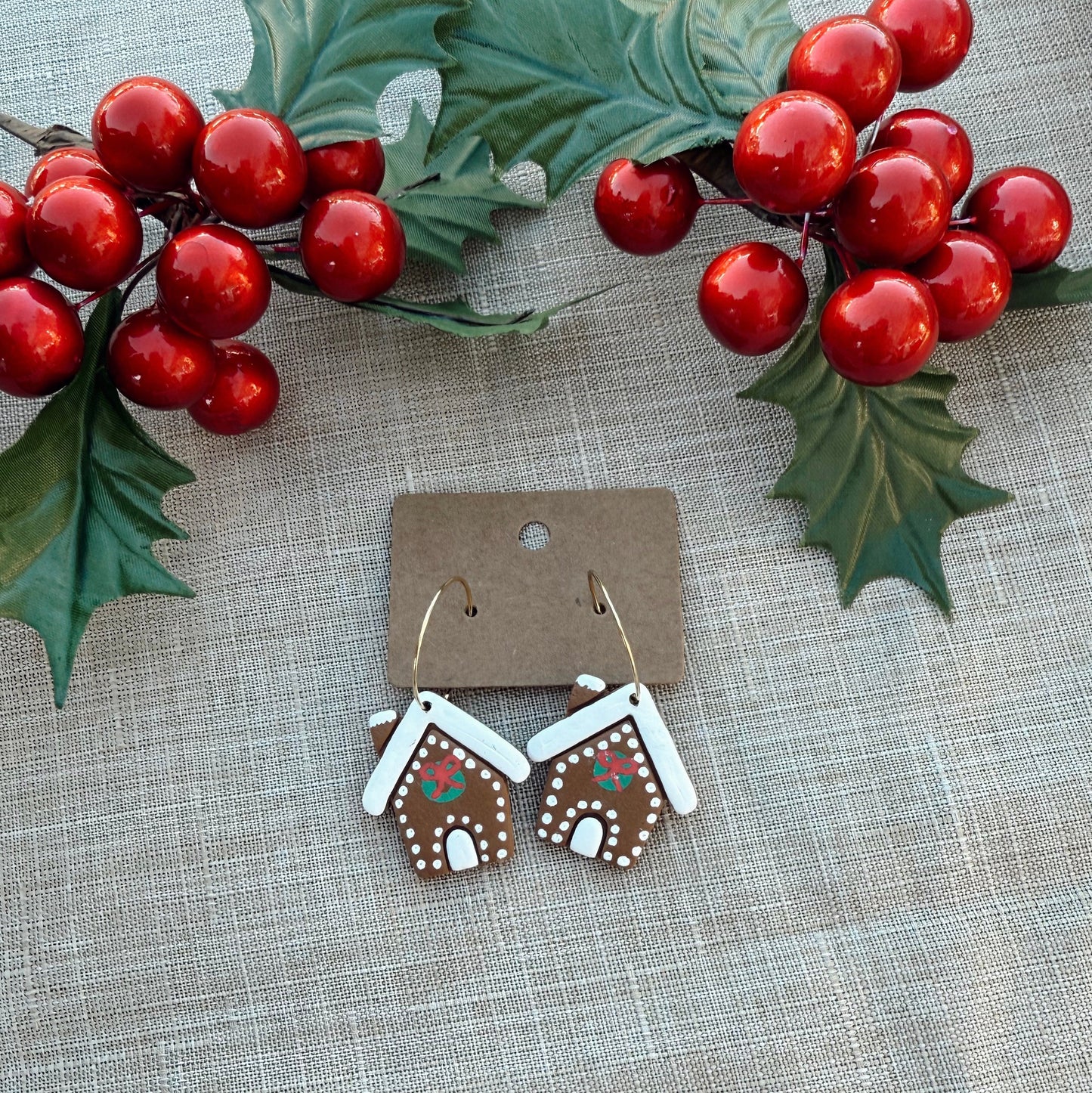 Large Hand Painted Gingerbread House