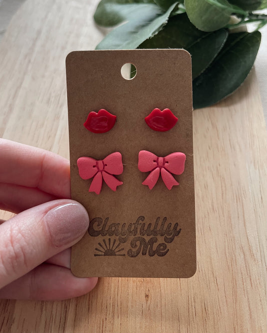 Lips/Bow Stud Pack