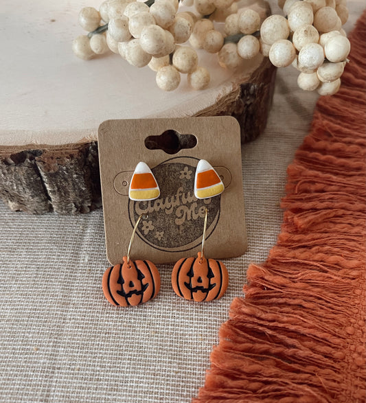 Candy Corns w/ Jackolantern Hoops