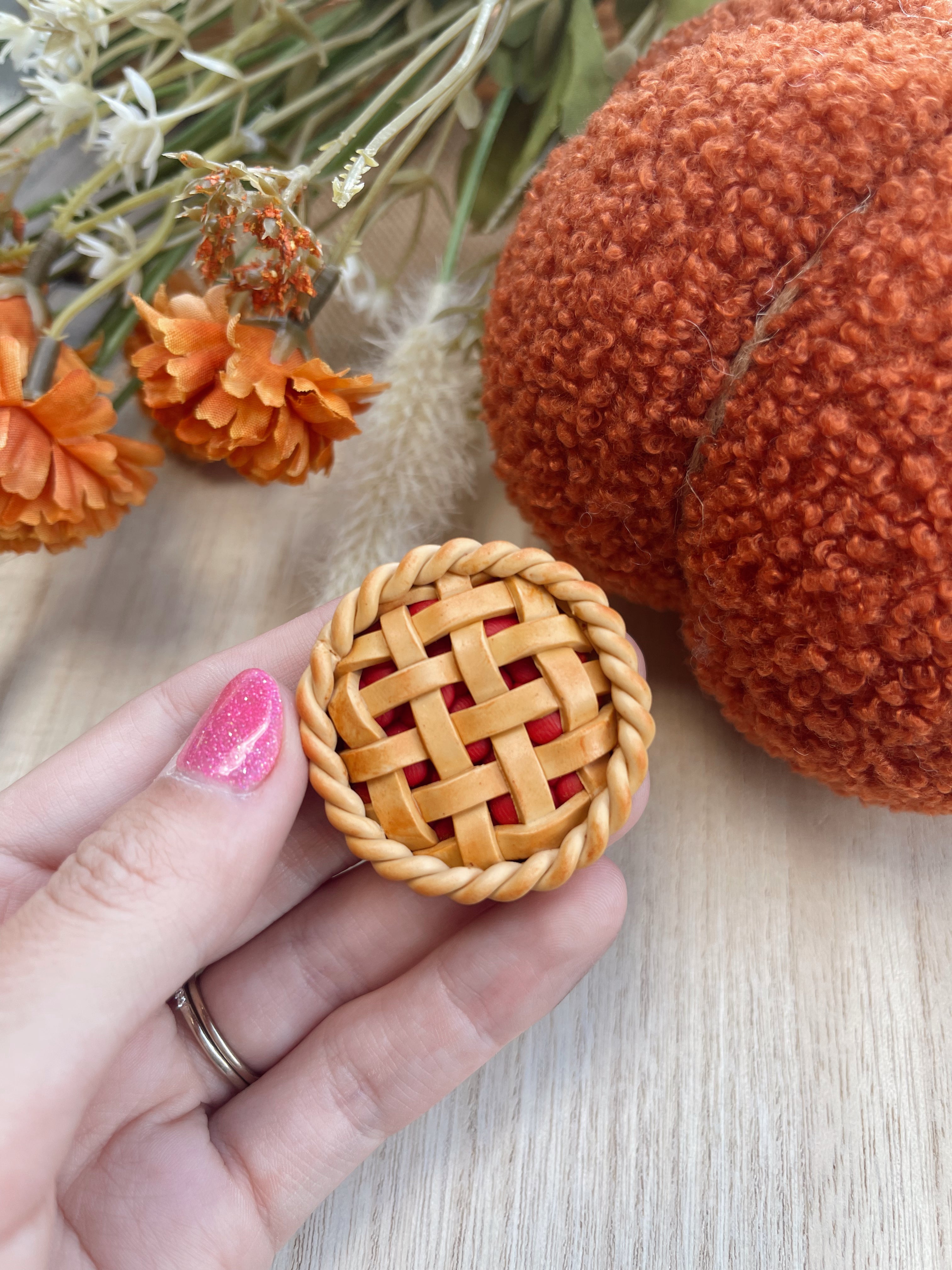 Cherry Fruit Pie 2x3 Inch Fridge Magnet - Cute Wrapper Sweets Candy Pie Decor