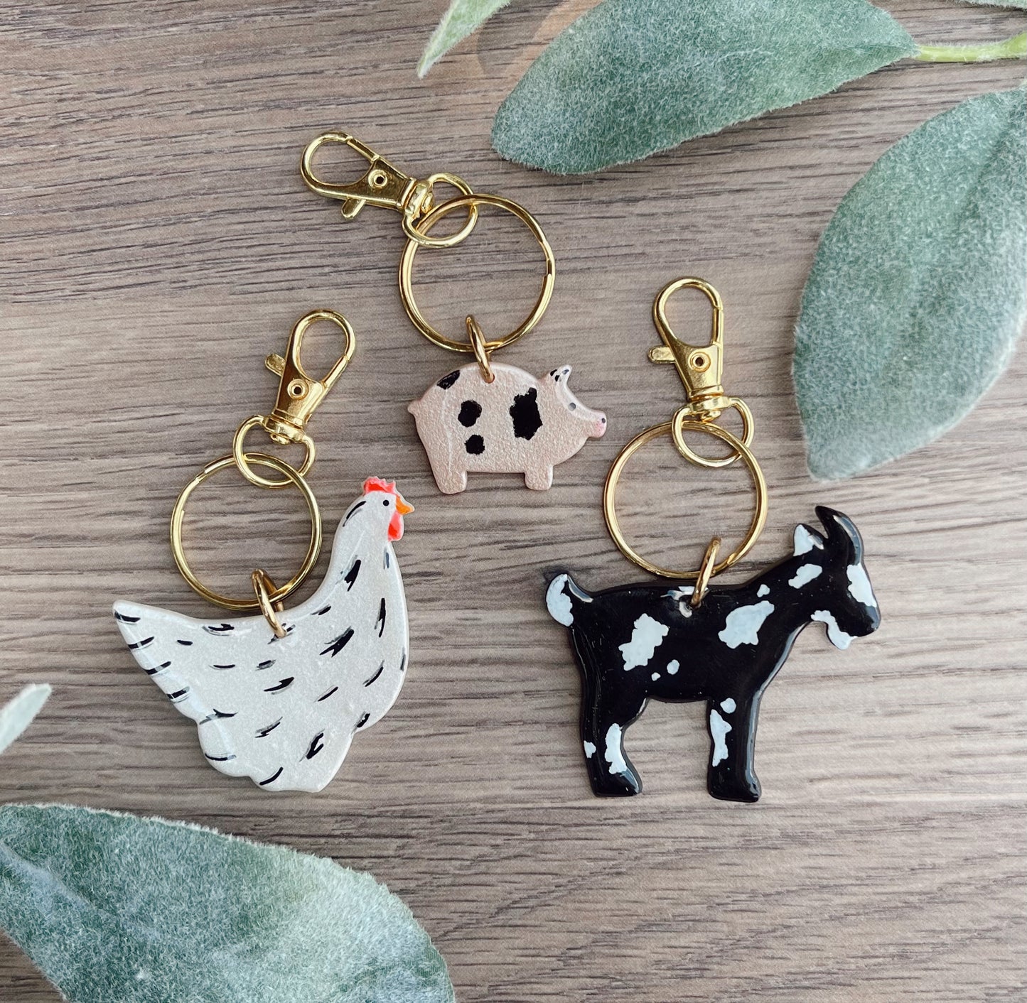 Farm Animal Keychain