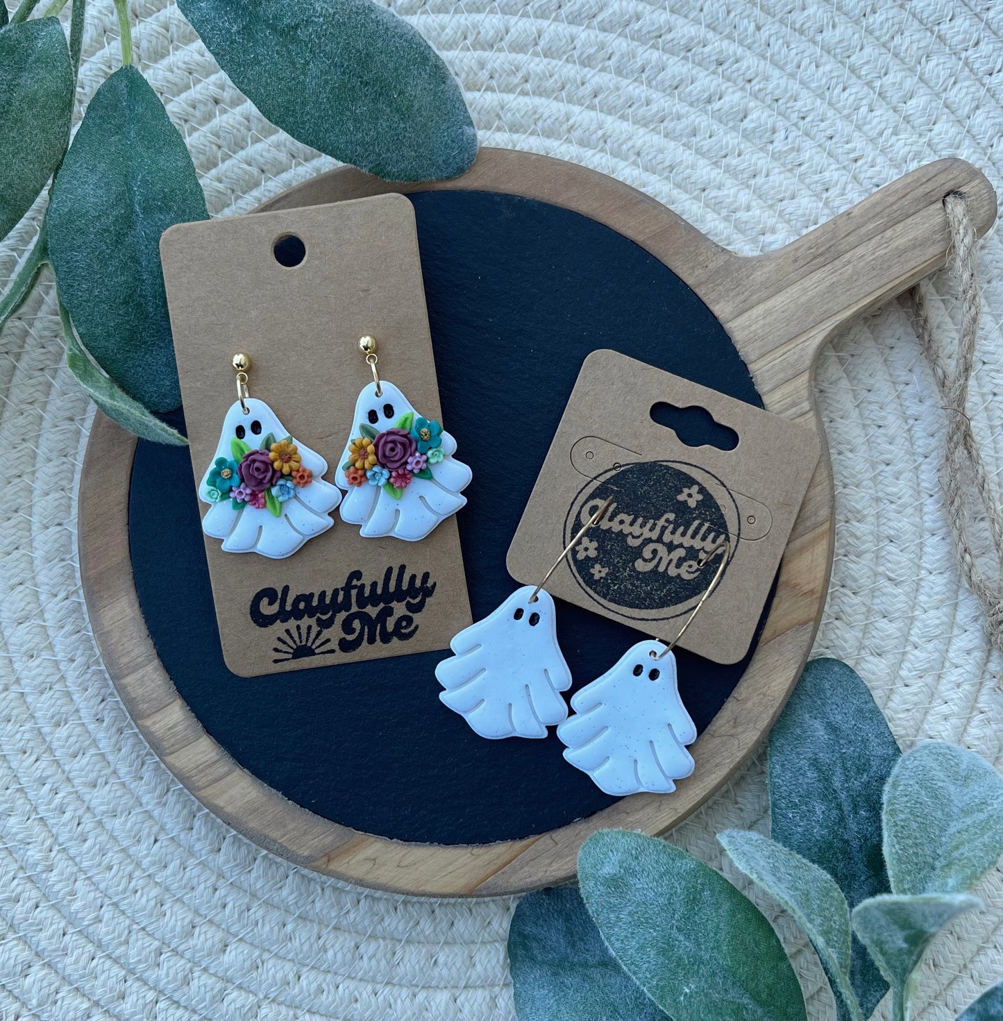 BOO-tiful Ghost Dangles