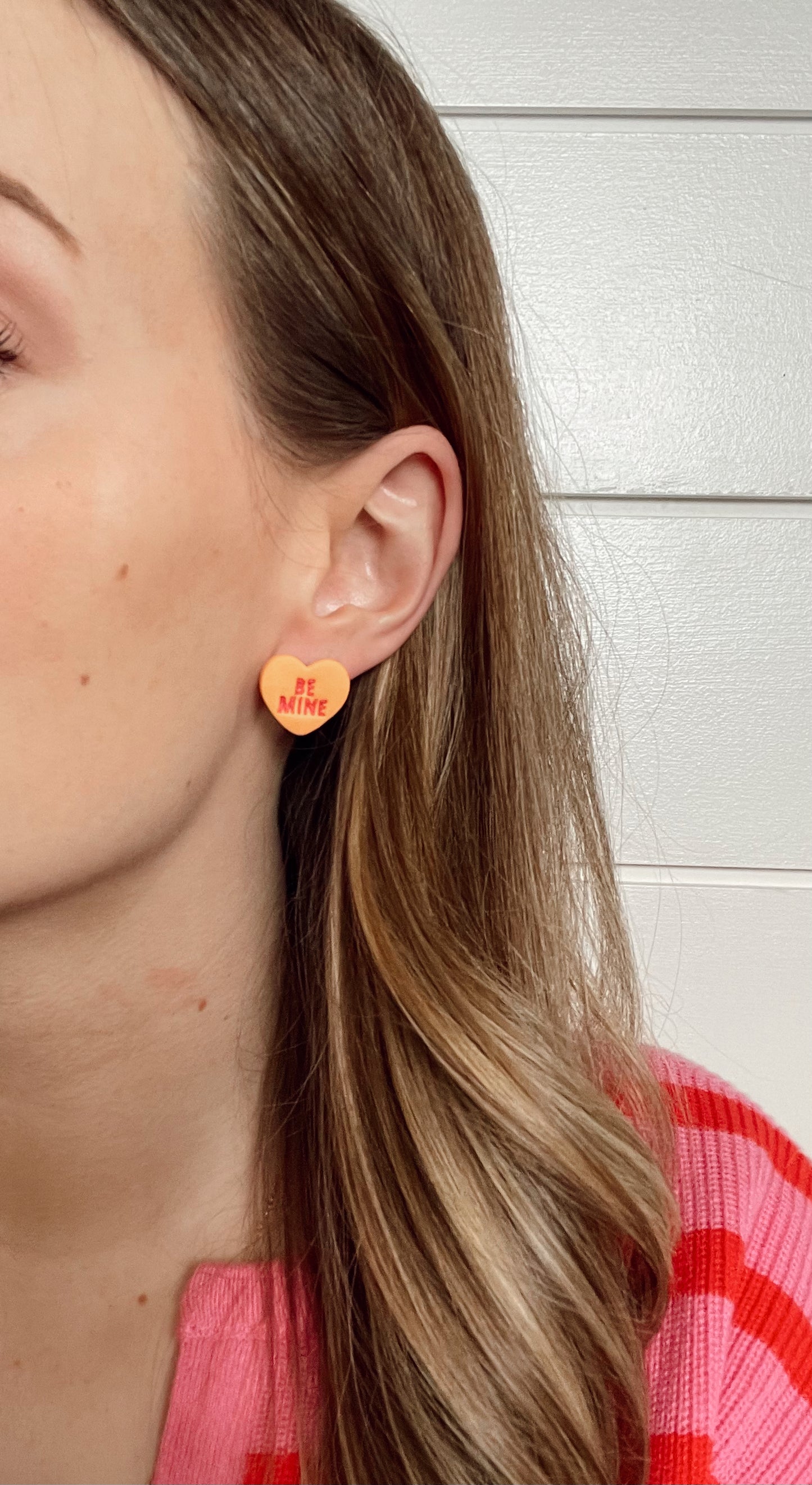 Candy Heart Studs